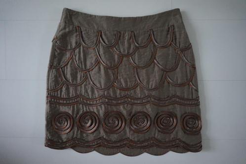 NIEUW Rok Steps Styles goud bruin oranje feest maat 34, Kleding | Dames, Rokken, Nieuw, Maat 34 (XS) of kleiner, Bruin, Boven de knie