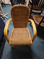 Rieten terrasstoelen in nieuwstaat, Tuin en Terras, Tuinstoelen, Ophalen of Verzenden, Zo goed als nieuw, Rotan