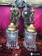 2 st. wandlampen antiek barok engelen beelden