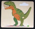 Houten puzzel - dinosaurus, Gebruikt, Ophalen of Verzenden, Van hout, Minder dan 10 stukjes