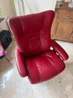 Stressless Stoel rood, Ophalen, Gebruikt, Minder dan 75 cm, Leer