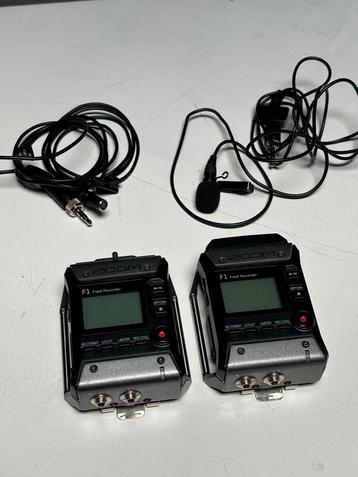 2x Zoom F1 Field Recorder + Lavalier Microfoon beschikbaar voor biedingen