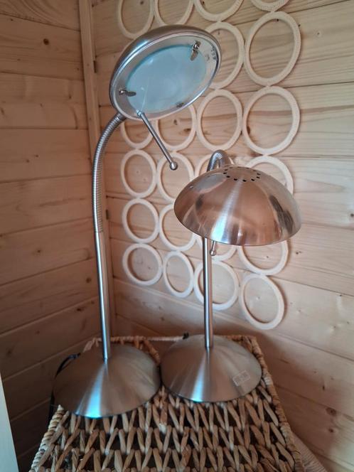 2 x Jan de Bouvrie Boxfort holland  dimbare tafellampen, Huis en Inrichting, Lampen | Tafellampen, Gebruikt, Minder dan 50 cm