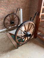 Wagenwielen gebruikt als trapleuning, Doe-het-zelf en Verbouw, Ophalen, Gebruikt, Trap, Minder dan 2 meter