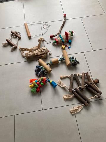 Speelgoed voor papegaaien en parkieten beschikbaar voor biedingen