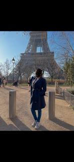 Ted Baker Mantel “Rose” - maat 2/maat 38, Ophalen of Verzenden, Gedragen, Maat 38/40 (M), Grijs