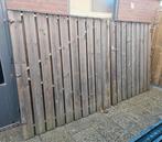 Dubbele poort met loopdeur, stalen frame zeer stevig !, Ophalen, Hout, Minder dan 3 meter, 1 tot 2 meter