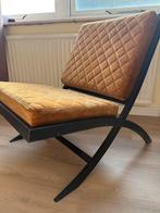 Okergele Fauteuil met Zwart Stalen Frame - Kötter Living, Ophalen, Gebruikt, Overige kleuren, Eén
