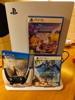 Ps 5 disc versie met toebehoren, Spelcomputers en Games, Spelcomputers | Sony PlayStation 5, Ophalen of Verzenden, Zo goed als nieuw