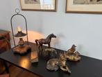 Vintage Decoratie Set: Lamp, Beelden & Boek, Antiek en Kunst, Ophalen of Verzenden