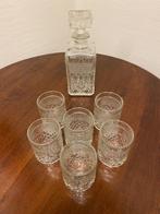 Whiskeyset - 1 Karaf + 6 Glazen, Antiek en Kunst, Antiek | Glas en Kristal, Ophalen of Verzenden