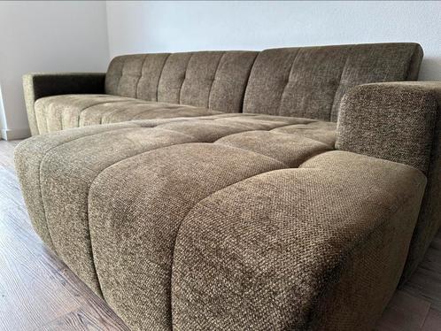 Olive Green L shape Couch, Huis en Inrichting, Banken | Sofa's en Chaises Longues, Zo goed als nieuw, Ophalen