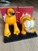 Zeldzame Garfield boekensteun set uit de jaren 80/90, Ophalen of Verzenden, Zo goed als nieuw, Beeldje of Figuurtje