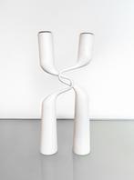 Vintage witte Menu Mikaela Dörfel Tango kandelaar, Ophalen of Verzenden, Gebruikt, Overige materialen, Minder dan 25 cm