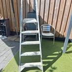 5 tredes aluminium trap, Doe-het-zelf en Verbouw, Ladders en Trappen, Ophalen, Trap, Zo goed als nieuw, Opvouwbaar of Inschuifbaar