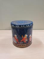 Voorraadblik met afbeelding van poppetjes, rond, Ophalen of Verzenden