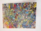 Abstract schilderij kleurrijk modern kunstwerk, Ophalen
