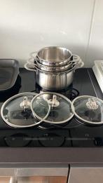 Koninklijke BK pannenset, Huis en Inrichting, Keuken | Potten en Pannen, Ophalen, Gebruikt, Rvs, Pannenset