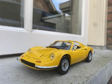 1:18 Ferrari 246 GTS Targa Dino geel 1970 Hotwheels / JJTOP beschikbaar voor biedingen