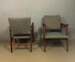 Vintage fauteuil, Ophalen, Hout, Minder dan 75 cm, Vintage