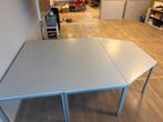 Bureau Set - Metalen Frame, Verstelbaar, Huis en Inrichting, Bureaus, Ophalen of Verzenden, Gebruikt