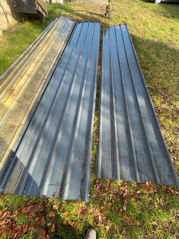 Dakplaten 6m met anticondens, Doe-het-zelf en Verbouw, Dakpannen en Dakbedekking, Zo goed als nieuw, Dakplaat of Dakpanplaat, Metaal