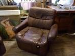 vintage leder zetel fauteuil Laauser 70er jaren, Huis en Inrichting, Ophalen, Gebruikt, 70er, Minder dan 75 cm
