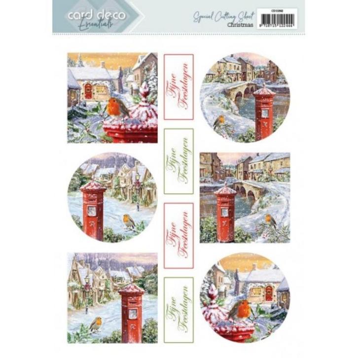 Card Deco Essentials CD11892 Christmas Dutch 3D knipvel A4, Hobby en Vrije tijd, Kaarten | Zelf maken, Nieuw, Knipvel, Kerst, Ophalen of Verzenden