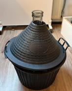 Gistfles / wijnfles met draagmand 15 liter, Ophalen, Zo goed als nieuw