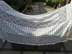 Vintage ecru sprei, geknoopt, 270 cm x 184 cm, Ophalen of Verzenden