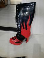 Kinky Lak Laarzen - Maat 41, Kleding | Dames, Schoenen, Ophalen of Verzenden, Gedragen, Zwart, Hoge laarzen