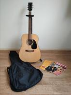 gitaar met tas, standaard en boeken, Muziek en Instrumenten, Snaarinstrumenten | Gitaren | Akoestisch, Ophalen, Gebruikt, Klassieke of Spaanse gitaar