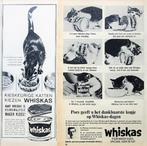 9 vintage advertenties reclames Whiskas kattenvoer 63-65 kat, Ophalen of Verzenden, Gebruikt, Overige typen