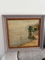 Van der Wal / van de Wal / Olieverf schilderij Lago Maggiore, Antiek en Kunst, Kunst | Schilderijen | Klassiek, Ophalen of Verzenden