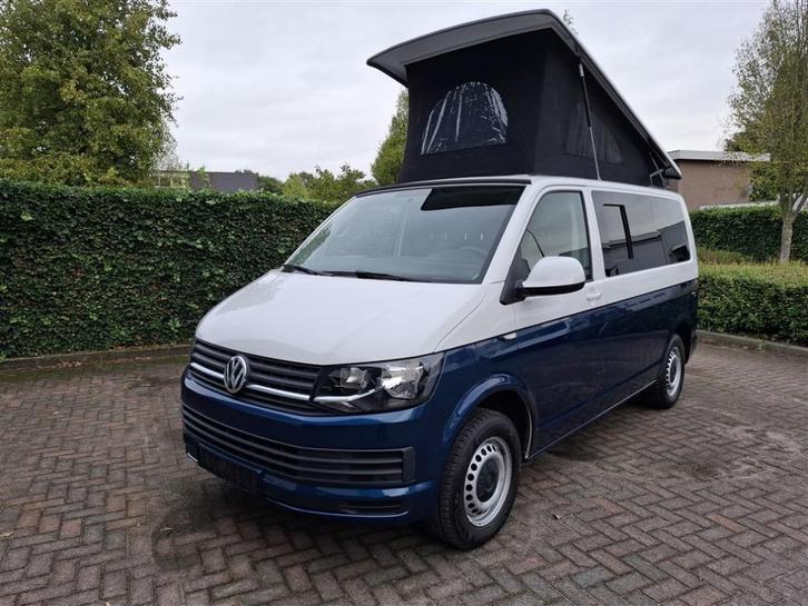 VW Transporter buscamper two-tone 102PK 64000KM 06/2018, Caravans en Kamperen, Campers, Bedrijf, tot en met 4, Buscamper of Camperbus