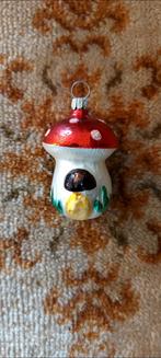 Vintage! kerstbal paddestoel, Diversen, Ophalen of Verzenden, Zo goed als nieuw