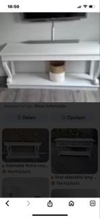 Rofra Sidetable - Whitewashed - Snel Ophalen!, Ophalen, Gebruikt, 100 tot 150 cm, Overige houtsoorten