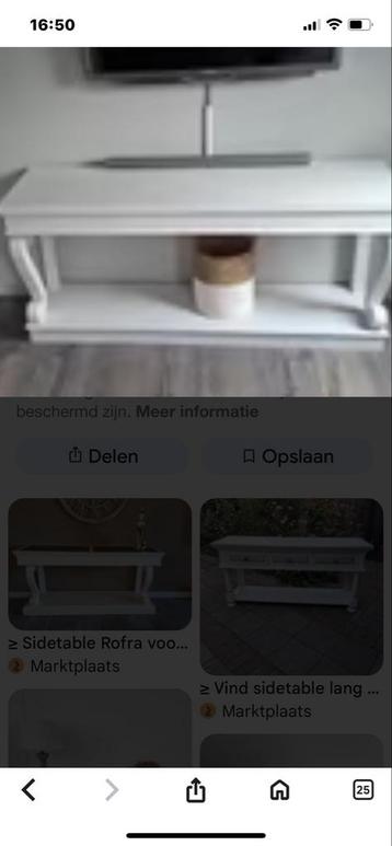 Rofra Sidetable - Whitewashed - Snel Ophalen! beschikbaar voor biedingen