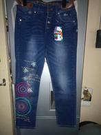 Nieuwe Desigual stretchjeans met afneembare bretels, maat 30, Ophalen of Verzenden, Nieuw, Blauw, W30 - W32 (confectie 38/40)