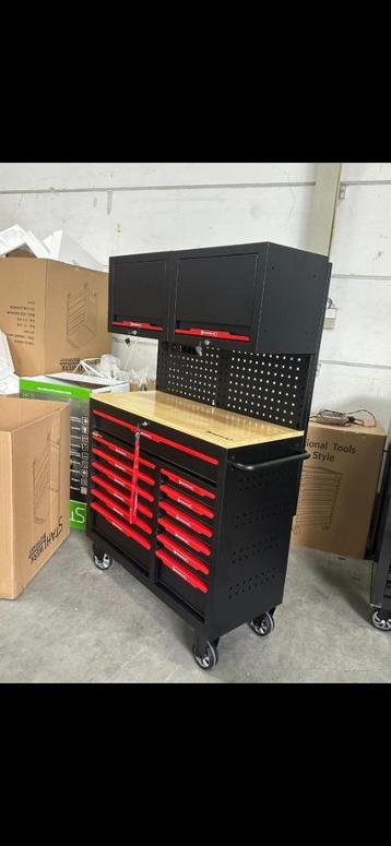 NIEUWE GEREEDSCHAPSWAGEN INCL. GEREEDSCHAP!! NOG IN VERPAKKI beschikbaar voor biedingen