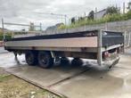 Verlaagde plateauwagen Henra 4mx1m85 2.700kg geremd 401x185, Auto diversen, Aanhangers en Bagagewagens, Ophalen, Gebruikt