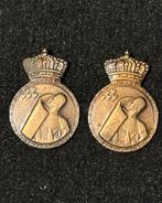 2 Bronzen badges belgische luchtbescherming, Ophalen, Embleem of Badge