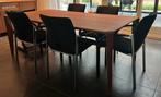 Leolux eettafel kersenhout, Huis en Inrichting, Tafels | Eettafels, Ophalen, Gebruikt, 200 cm of meer, 50 tot 100 cm