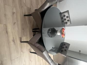 Eettafel rond zwart 140 cm  beschikbaar voor biedingen