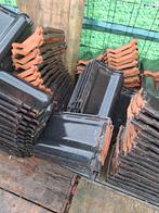 Geglazuurde dakpannen - Robuust en stijlvol, Doe-het-zelf en Verbouw, Dakpannen en Dakbedekking, Gebruikt, Steen of Klei, Zwart