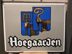 Emaille Hoegaarden bier reclame, Ophalen of Verzenden, Gebruikt, Reclamebord, Plaat of Schild, Overige merken