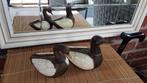Houten EENDEN Parlemoer / Messing, Antiek en Kunst, Ophalen of Verzenden