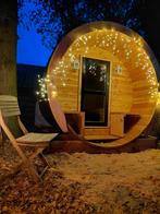 Ongebruikte Lig Sauna | Barrel sauna | buiten sauna | 8 pers, Sport en Fitness, Sauna, Ophalen, Zo goed als nieuw, Fins of Traditioneel