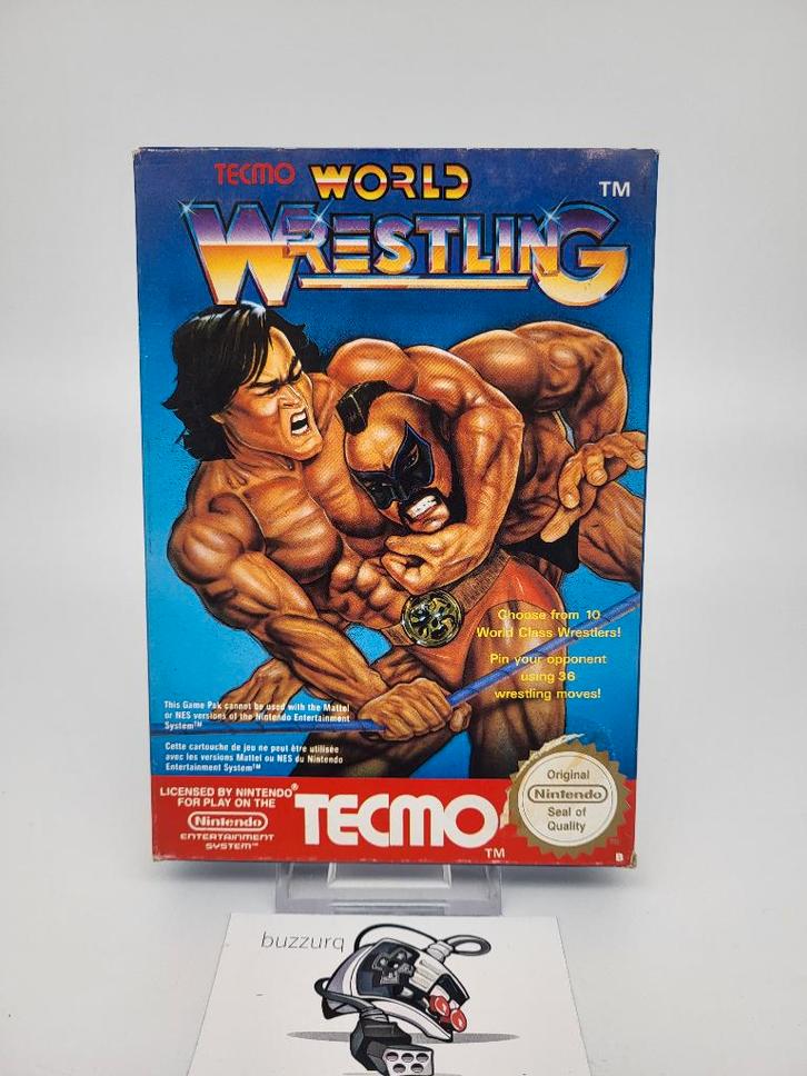 Tecmo World Wrestling - Nintendo NES - CIB PAL B, Spelcomputers en Games, Games | Nintendo NES, Gebruikt, Sport, 2 spelers, Vanaf 3 jaar