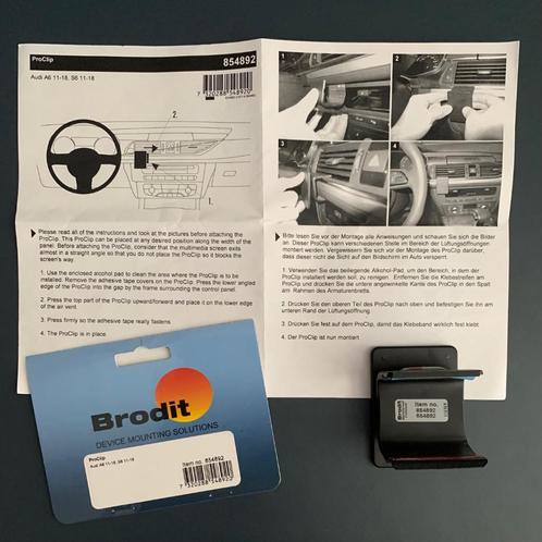 Brodit Proclip 854892 voor Audi A6 / S6  2011-2018, Auto diversen, Carkits, Zo goed als nieuw, Ophalen